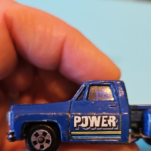 Vintage "Power" Chevy Stepside Truck Blue Diecast - Picture 16 of 16
